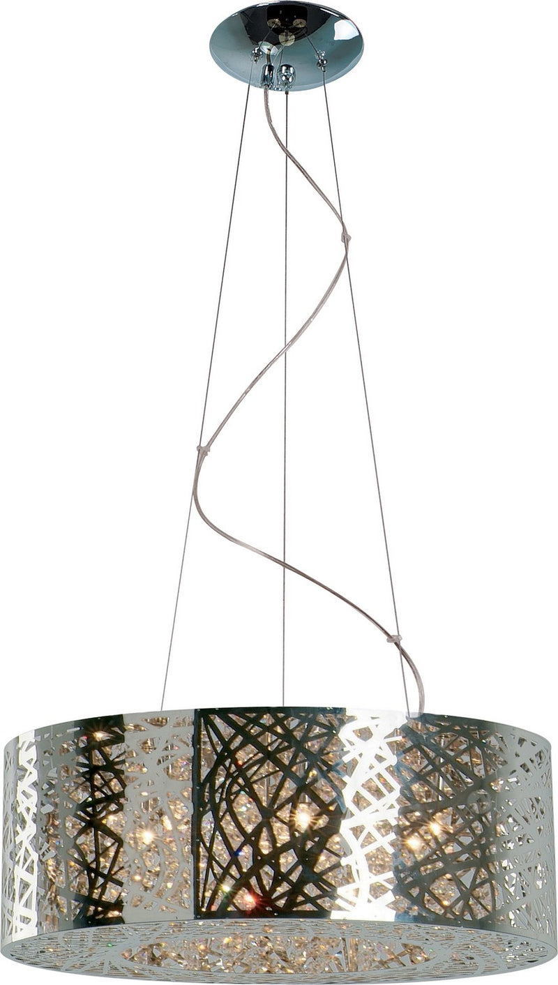 ET2 E21308-10PC/BUL LED Pendant, Polished Chrome
