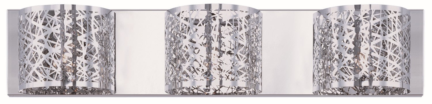 ET2 E21316-10PC/BUL LED Bath Vanity, Polished Chrome