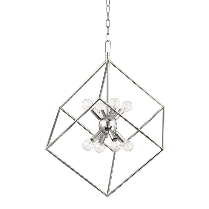 Hudson Valley 1220-PN Eight Light Pendant, Polished Nickel