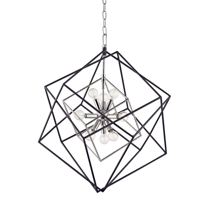 Hudson Valley 1222-PN Nine Light Chandelier, Polished Nickel