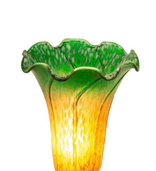 Meyda Tiffany 11009 One Light Mini Lamp, Antique Brass