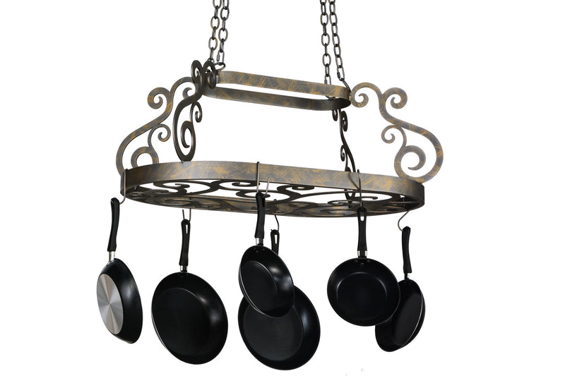 Meyda Tiffany 118361 Pot Rack, French Bronze
