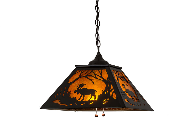 Meyda Tiffany 134409 Two Light Pendant, Timeless Bronze