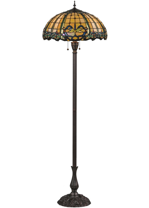 Meyda Tiffany 138587 Three Light Floor Lamp, Mahogany Bronze