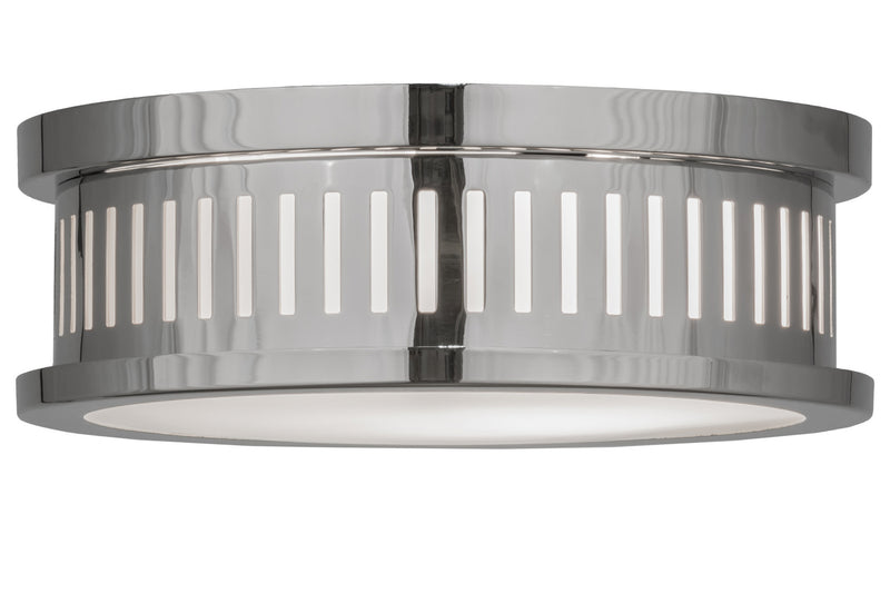Meyda Tiffany 145703 Two Light Flushmount, Extreme Chrome