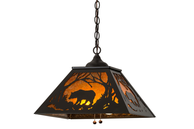 Meyda Tiffany 162084 Two Light Pendant, Timeless Bronze