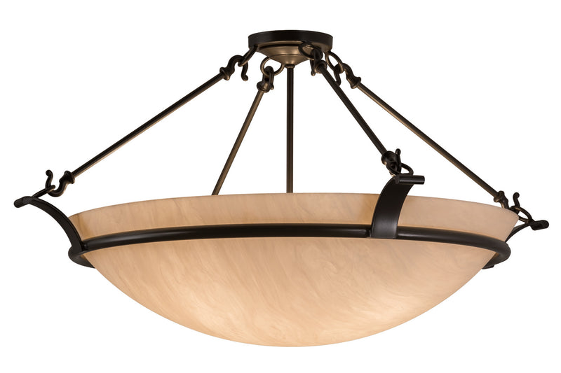 Meyda Tiffany 162241 Four Light Semi-Flushmount, Timeless Bronze
