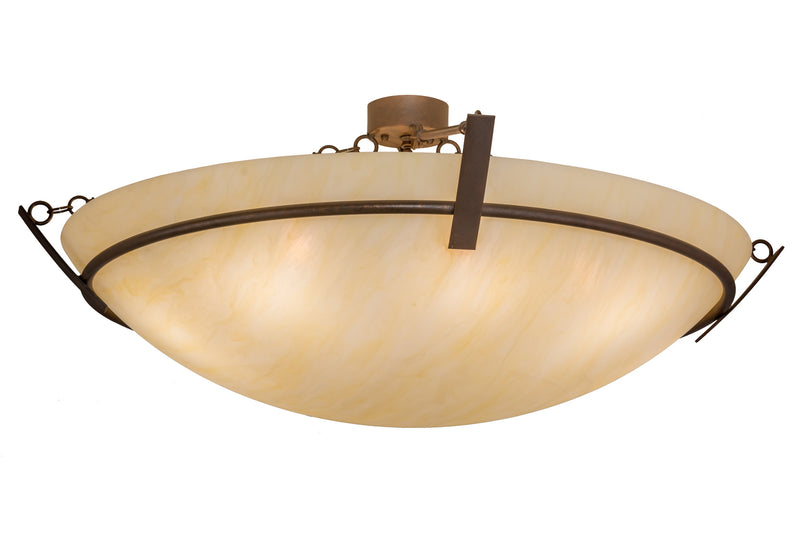Meyda Tiffany 165653 Eight Light Pendant, Antique Rust