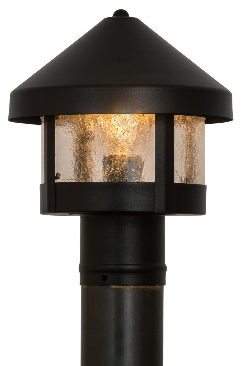 Meyda Tiffany 169837 One Light Post Mount, Black Patina