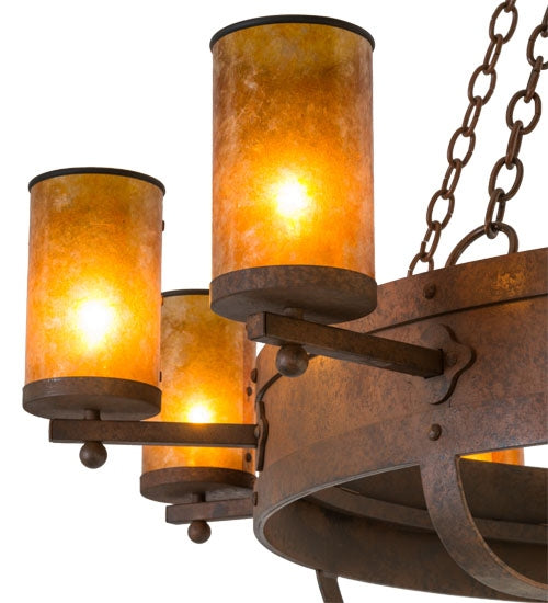 Meyda Tiffany 170768 Ten Light Chandelier, Rusty Nail