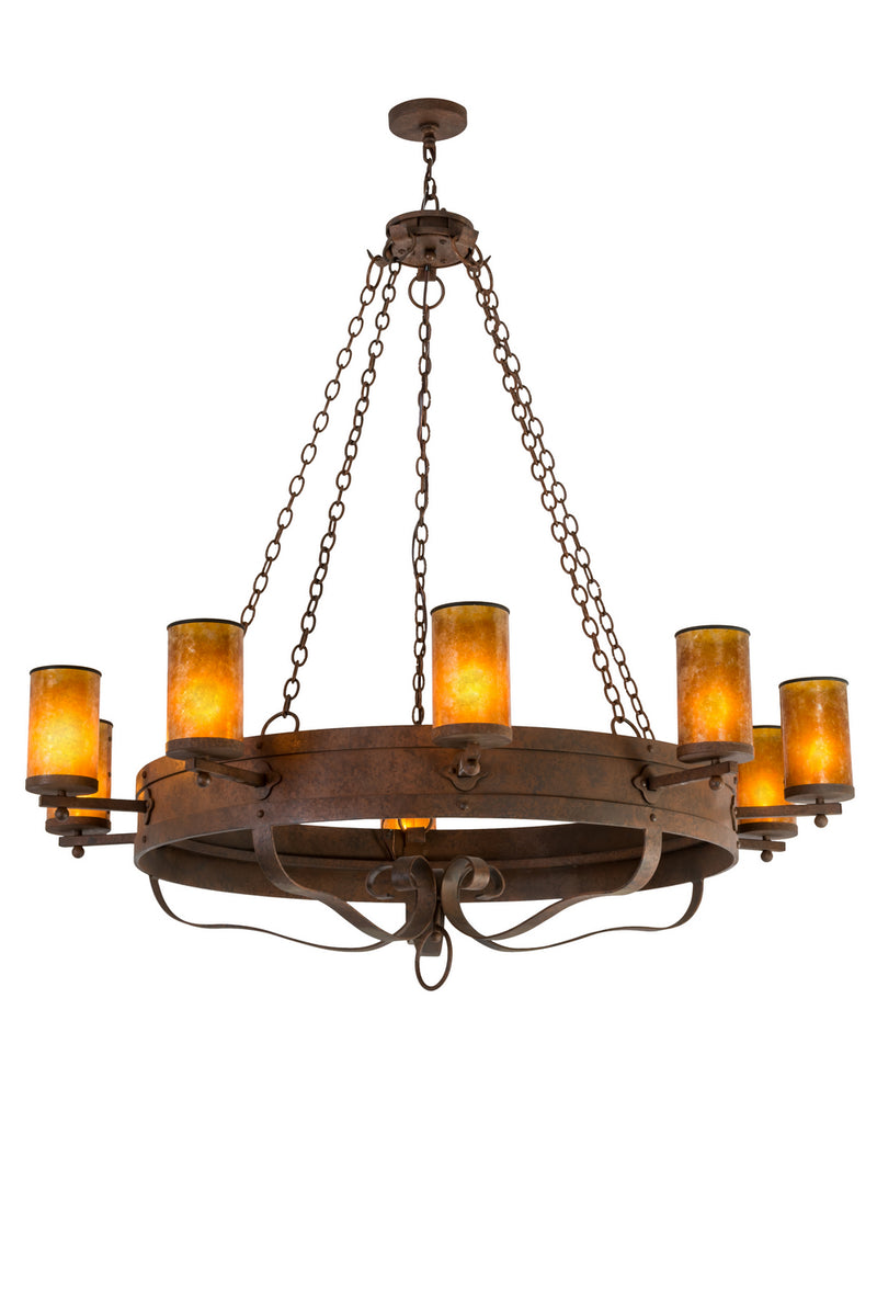 Meyda Tiffany 170768 Ten Light Chandelier, Rusty Nail