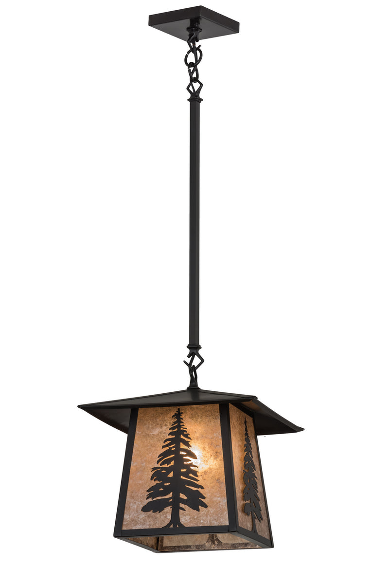 Meyda Tiffany 170889 One Light Pendant, Craftsman Brown
