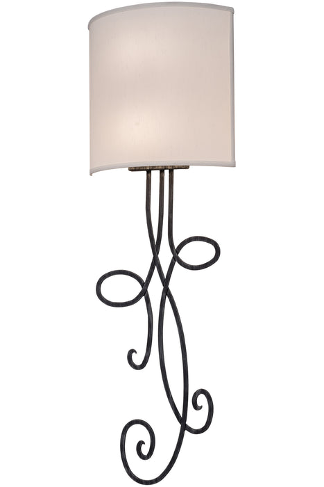 Meyda Tiffany 171049 Two Light Wall Sconce, Antique Iron Gate