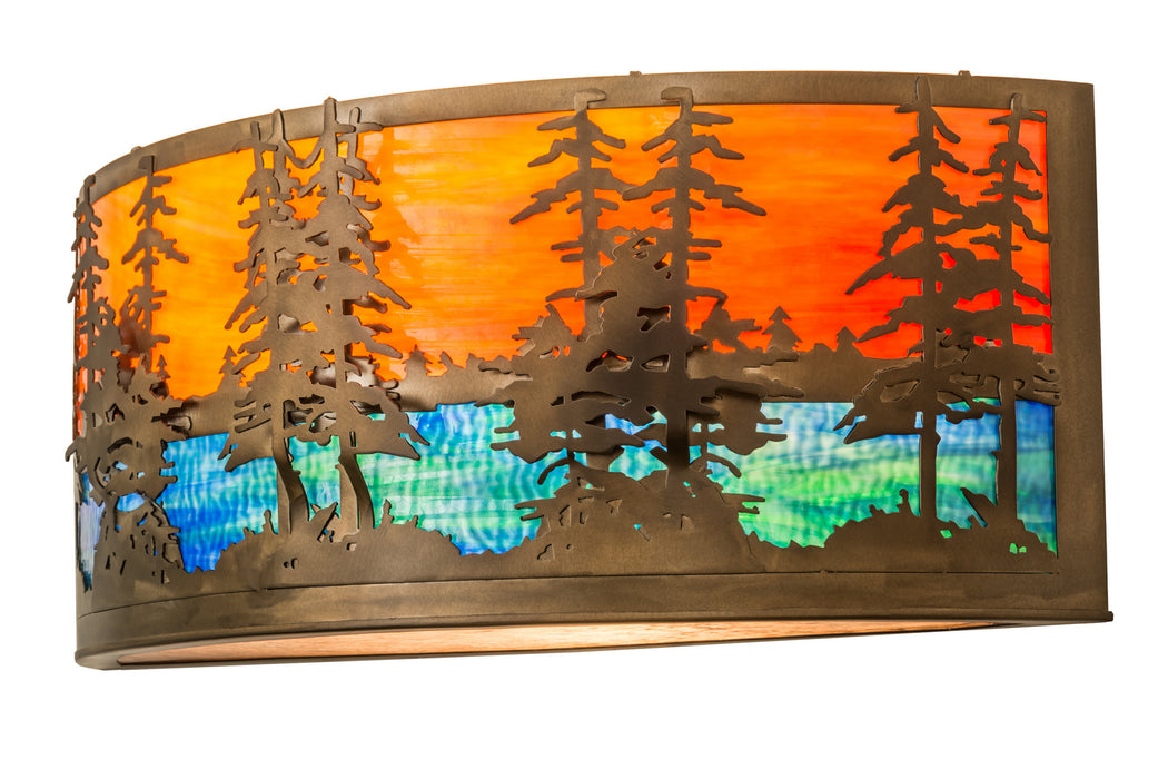 Meyda Tiffany 171107 Two Light Wall Sconce, Antique Copper