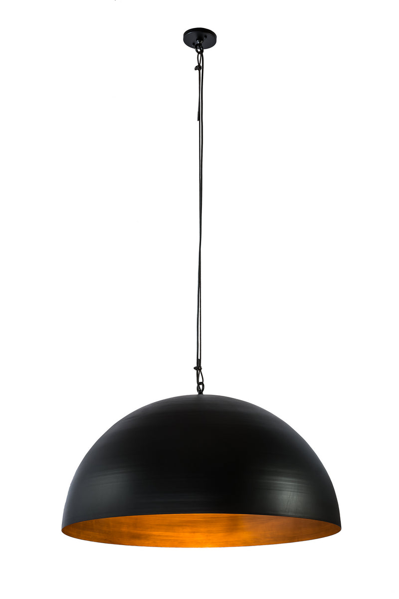 Meyda Tiffany 171307 One Light Pendant, Solar Black And Copper