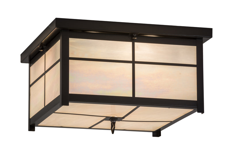 Meyda Tiffany 171308 Four Light Flushmount, Timeless Bronze