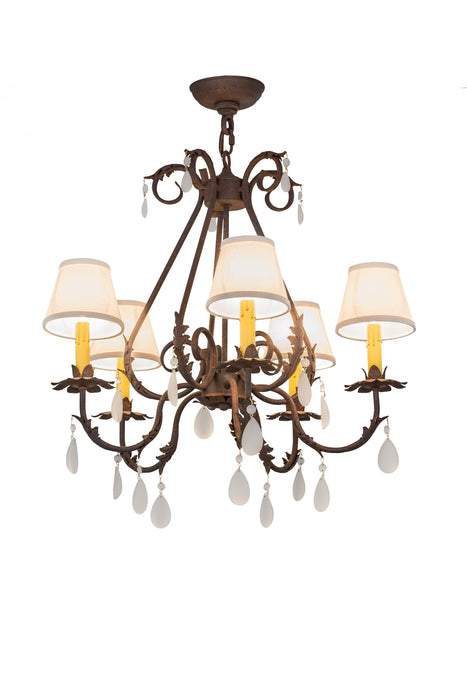 Meyda Tiffany 171440 Five Light Chandelier, Rusty Nail