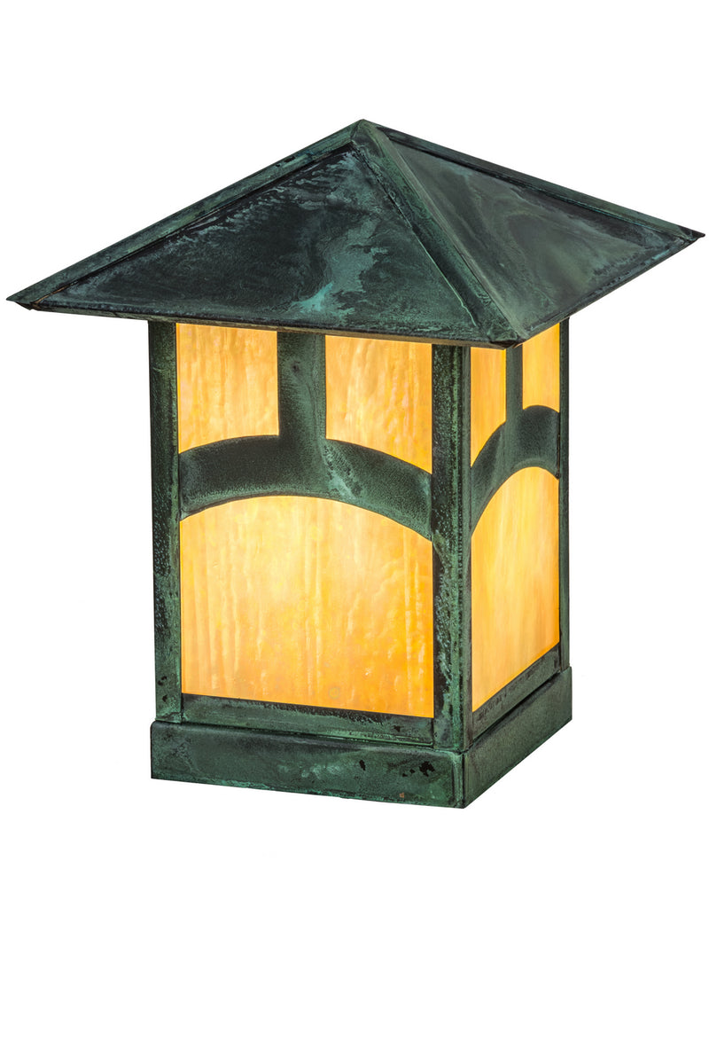 Meyda Tiffany 171580 One Light Pier Mount, Verdigris