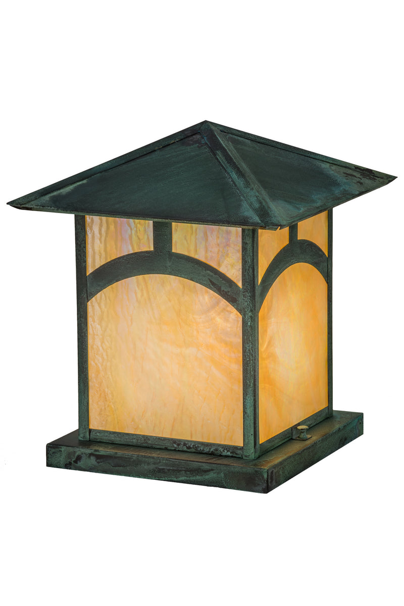 Meyda Tiffany 171588 One Light Pier Mount, Verdigris