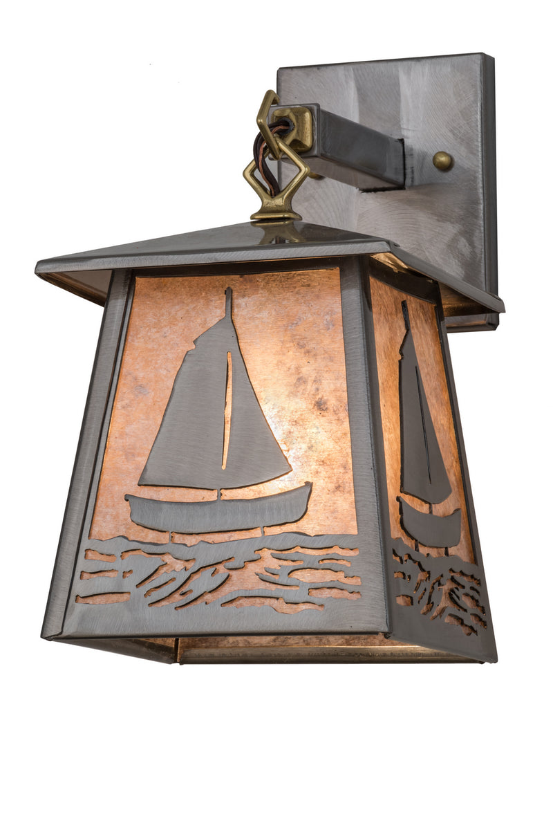 Meyda Tiffany 172153 One Light Wall Sconce, Industrial Steel