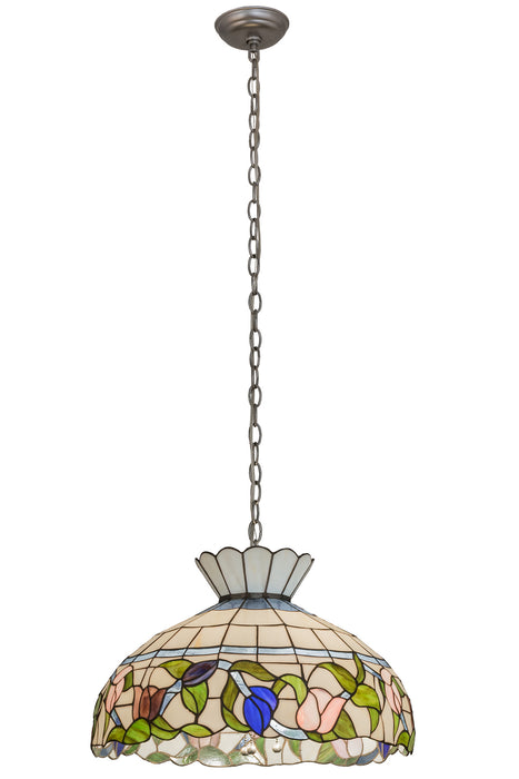 Meyda Tiffany 173163 Three Light Pendant, Nickel