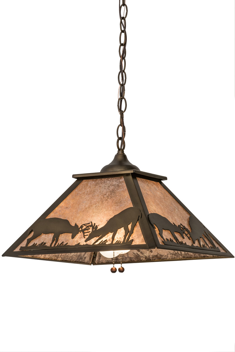 Meyda Tiffany 57177 Two Light Pendant, Antique Copper