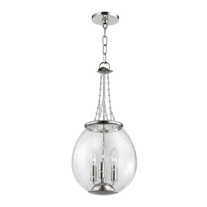 Hudson Valley 5311-PN Three Light Pendant, Polished Nickel