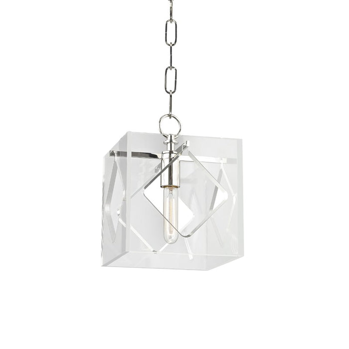 Hudson Valley 5909-PN One Light Lantern, Polished Nickel