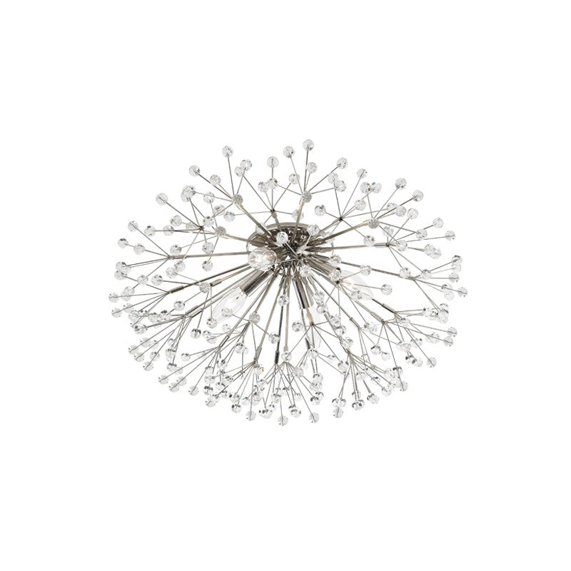 Hudson Valley 6000-PN Four Light Semi Flush Mount, Polished Nickel