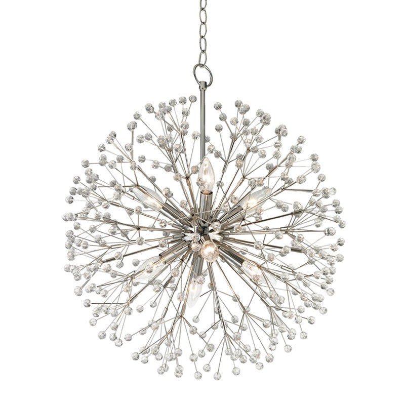 Hudson Valley 6020-PN Eight Light Chandelier, Polished Nickel