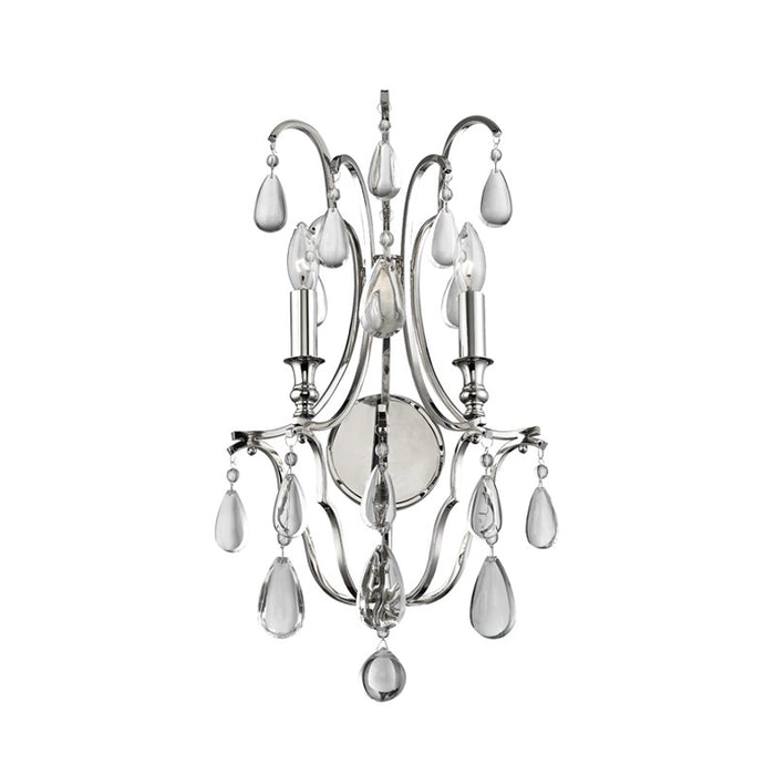Hudson Valley 9302-PN Two Light Wall Sconce, Polished Nickel