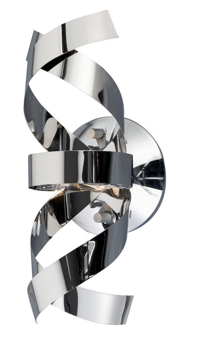Artcraft AC603CH One Light Wall Sconce, Chrome