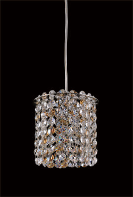 Allegri 11760-010-FR104 One Light Mini Pendant, Chrome