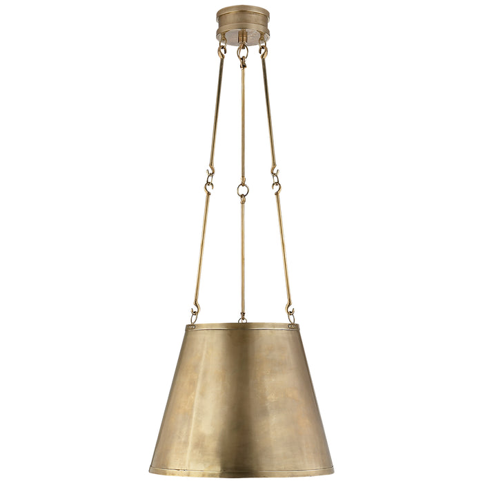 Visual Comfort Signature AH 5210NB Three Light Pendant, Natural Brass
