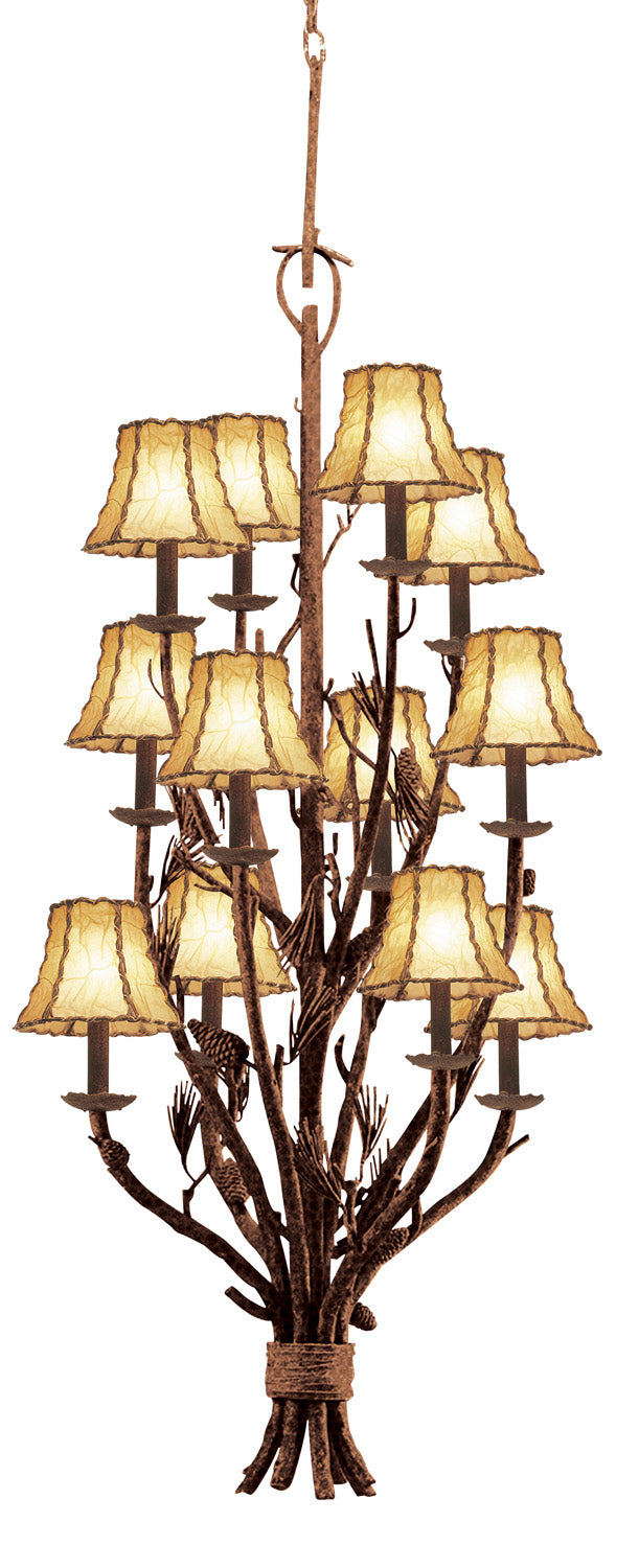 Kalco 5033PD/8045 12 Light Foyer Pendant, Ponderosa