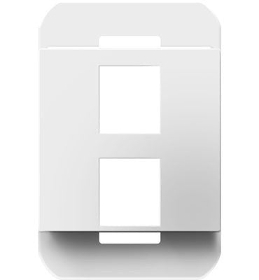 Legrand AC2PFW1 2-Port Frame, White