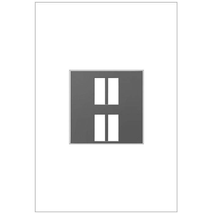 Legrand AC4PFM1 4-Port Keystone Frame, Magnesium