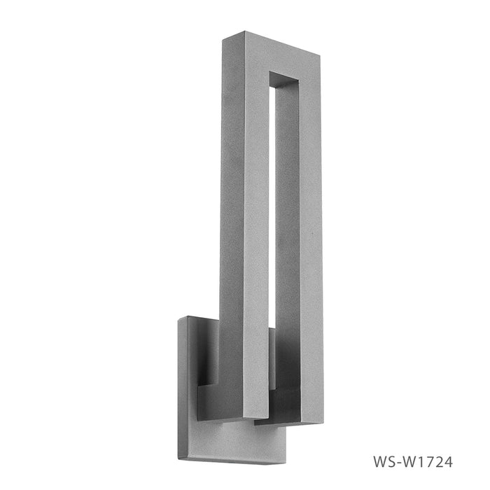 Modern Forms WS-W1724-GH LED Outdoor Wall Sconce, Graphite