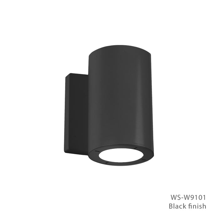 Modern Forms WS-W9101-BK LED Outdoor Wall Sconce, Black