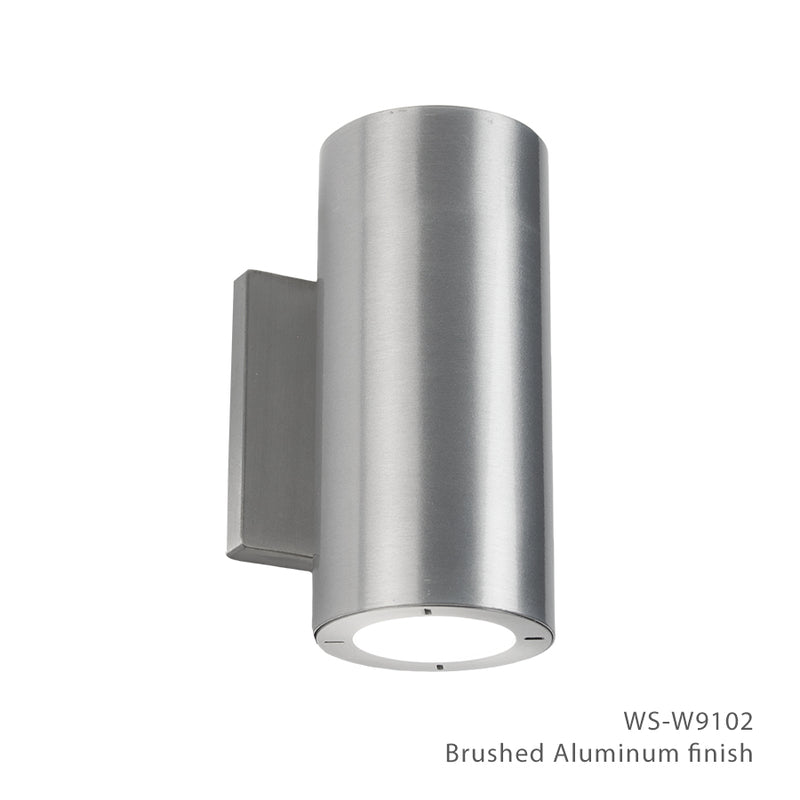 Modern Forms WS-W9102-AL LED Outdoor Wall Sconce, Brushed Aluminum