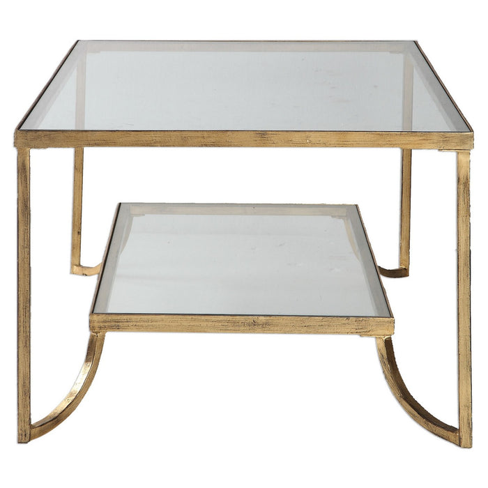 Uttermost 24540 Coffee Table, Antique Gold