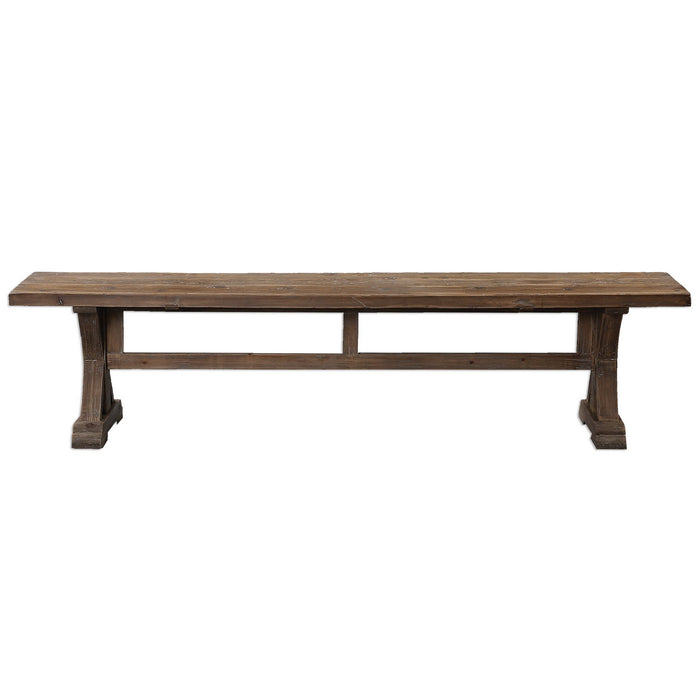 Uttermost 24558 Bench, Distressed Patina
