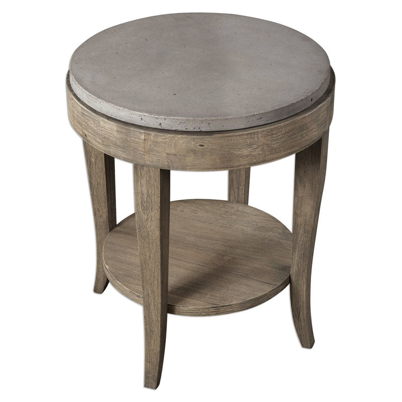 Uttermost 25909 Accent Table, Brown Glazed Natural