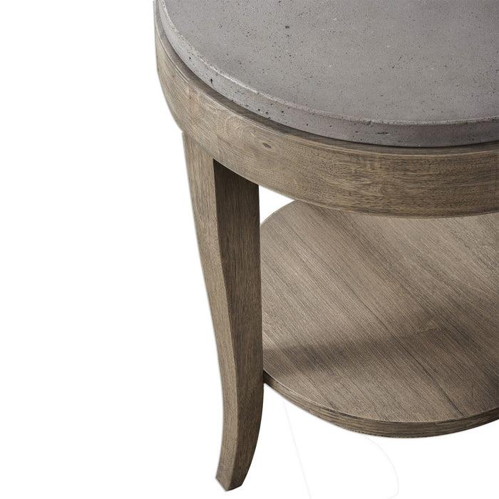 Uttermost 25909 Accent Table, Brown Glazed Natural