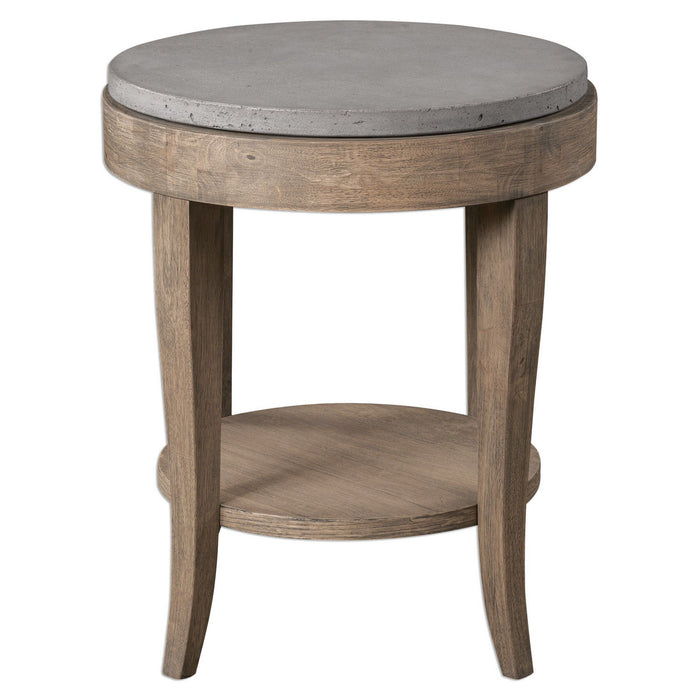 Uttermost 25909 Accent Table, Brown Glazed Natural