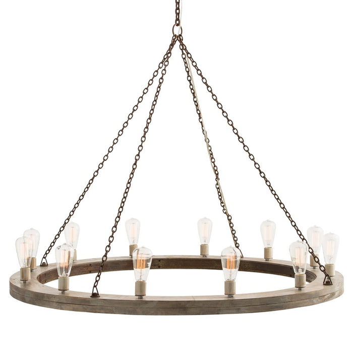 Arteriors 84174 12 Light Chandelier, Gray
