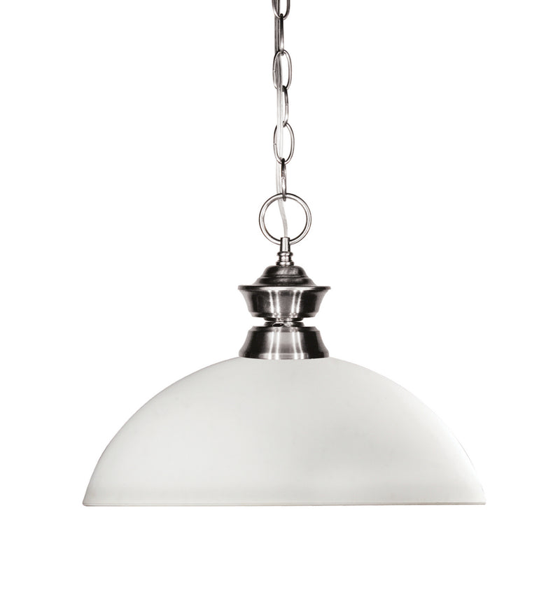 Z-Lite 100701BN-DMO14 One Light Pendant, Brushed Nickel