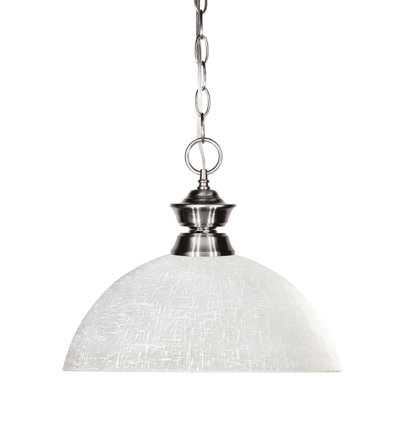 Z-Lite 100701BN-DWL14 One Light Pendant, Brushed Nickel