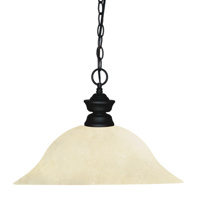 Z-Lite 100701MB-GM16 One Light Pendant, Matte Black