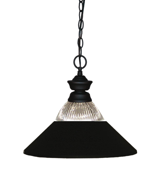Z-Lite 100701MB-RMB One Light Pendant, Matte Black